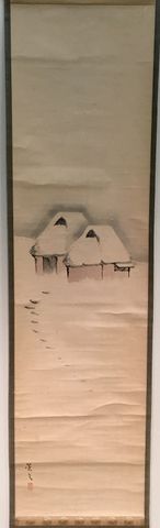 Two Huts in Snow