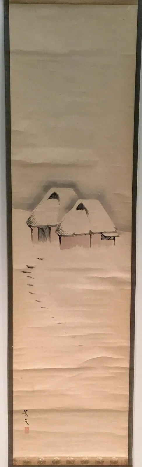Two Huts in Snow