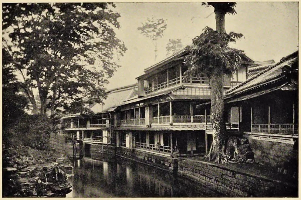 Oji Tea House, Tokyo (Japan: Described and Illustrated by the Japanese, Section 6, leaf 30)