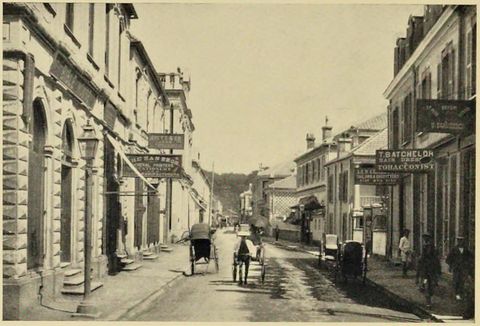 A Street in the Foreign Settlement of Yokohama (Japan: Described and Illustrated by the Japanese, Section 4, leaf 29)