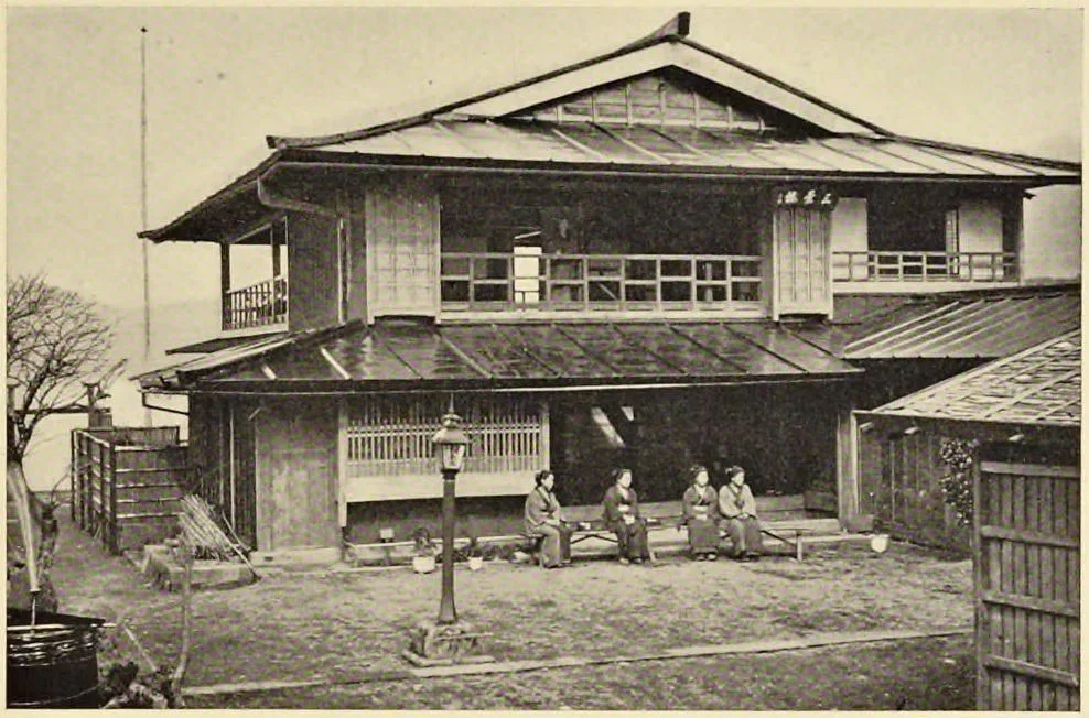 Hafuya Hotel, Hakone (Japan: Described and Illustrated by the Japanese, Section 5, leaf 56)