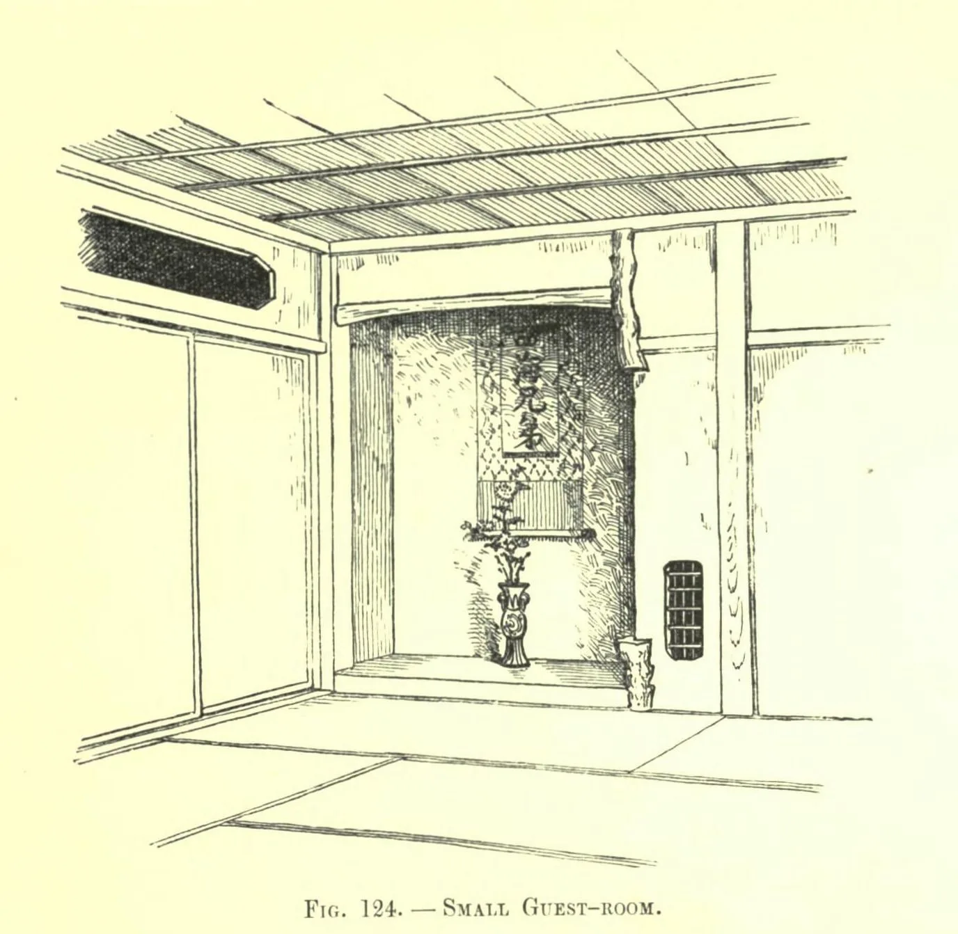 Fig. 124. SMALL GUEST-ROOM (Japanese Homes and Their Surroundings)