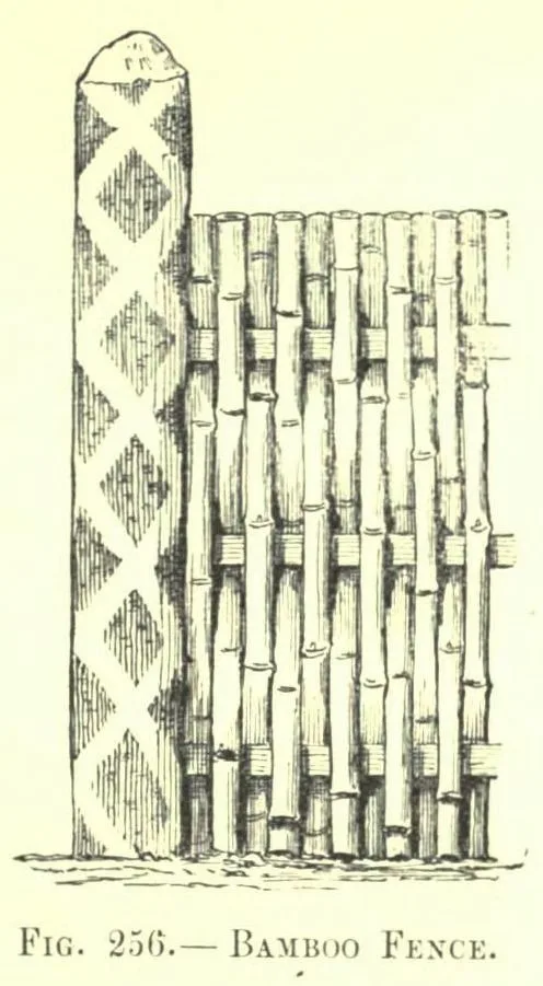 Fig. 236. BAMBOO FEXCK (Japanese Homes and Their Surroundings)