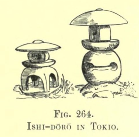 Fig. 264. ISHI-DORO IN TOKIO (Japanese Homes and Their Surroundings)