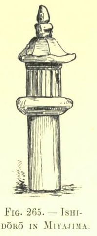 Fig. 265. ISHI-DORO IN MIYAJIMA (Japanese Homes and Their Surroundings)