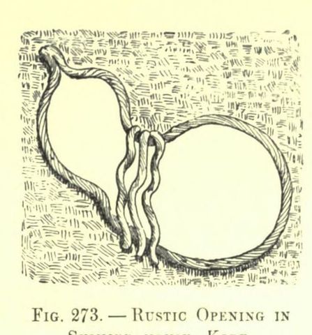 Fig. 273. RUSTIC OPENING IN SUMMER-HOUSE, KOBE (Japanese Homes and Their Surroundings)
