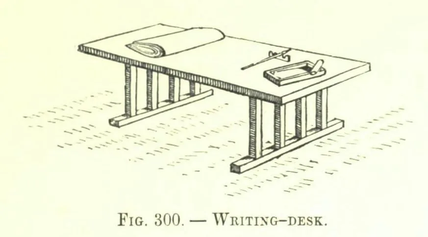 Fig. 300. WHITING-DESK (Japanese Homes and Their Surroundings)