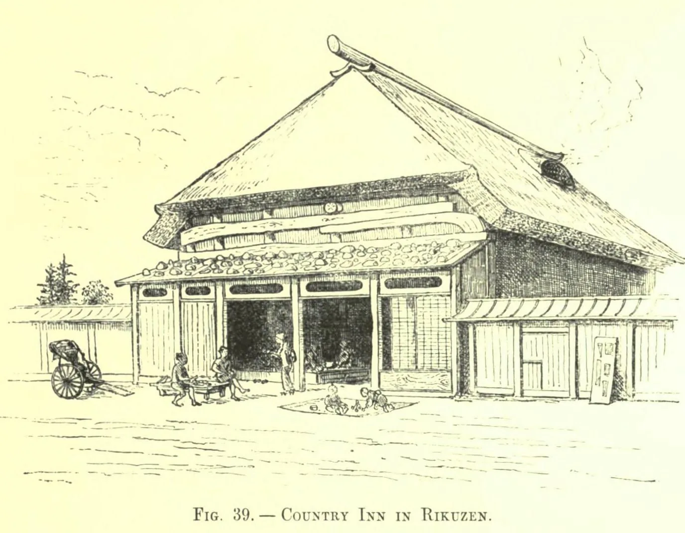 Fig. 39. COUNTRY INN IN RIKUZEN (Japanese Homes and Their Surroundings)