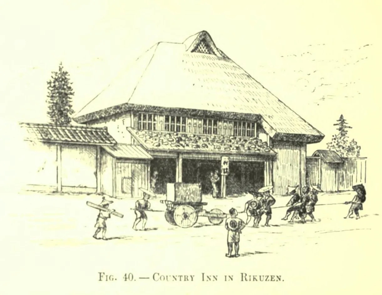 Fig. 40. COUNTRY INN IN RIKUZEN (Japanese Homes and Their Surroundings)