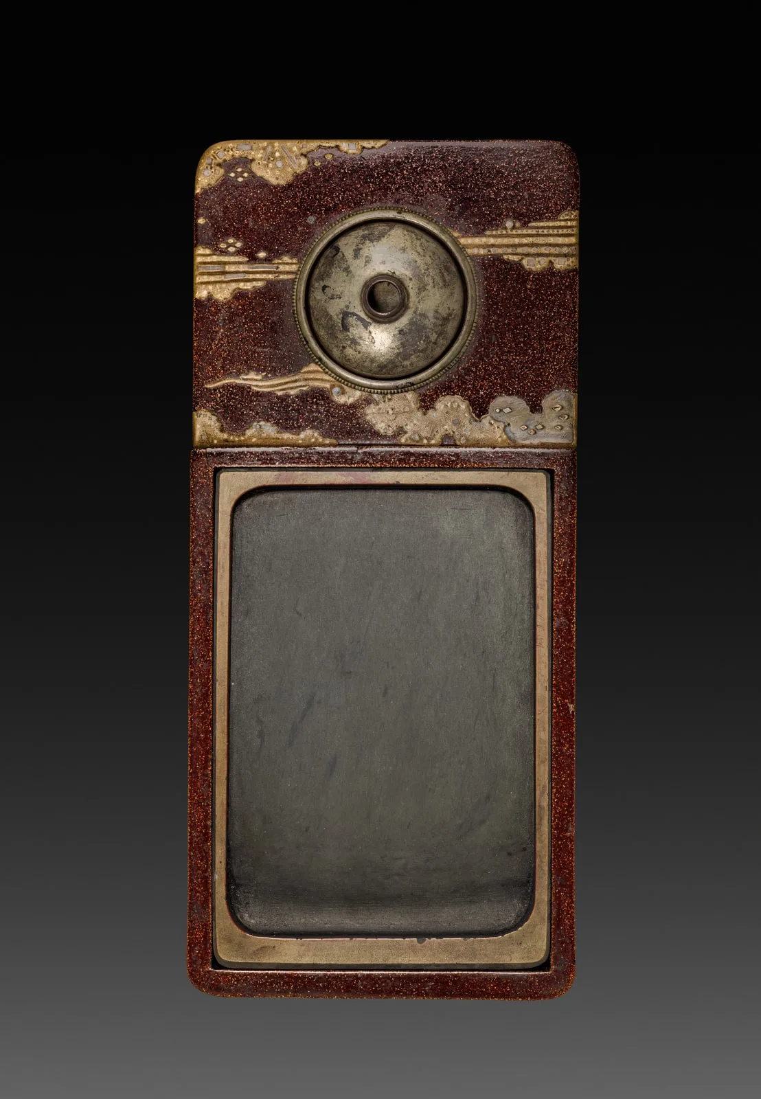 Writing Box (Suzuribako) with Phoenix in Paulownia (inkstone and water dropper)