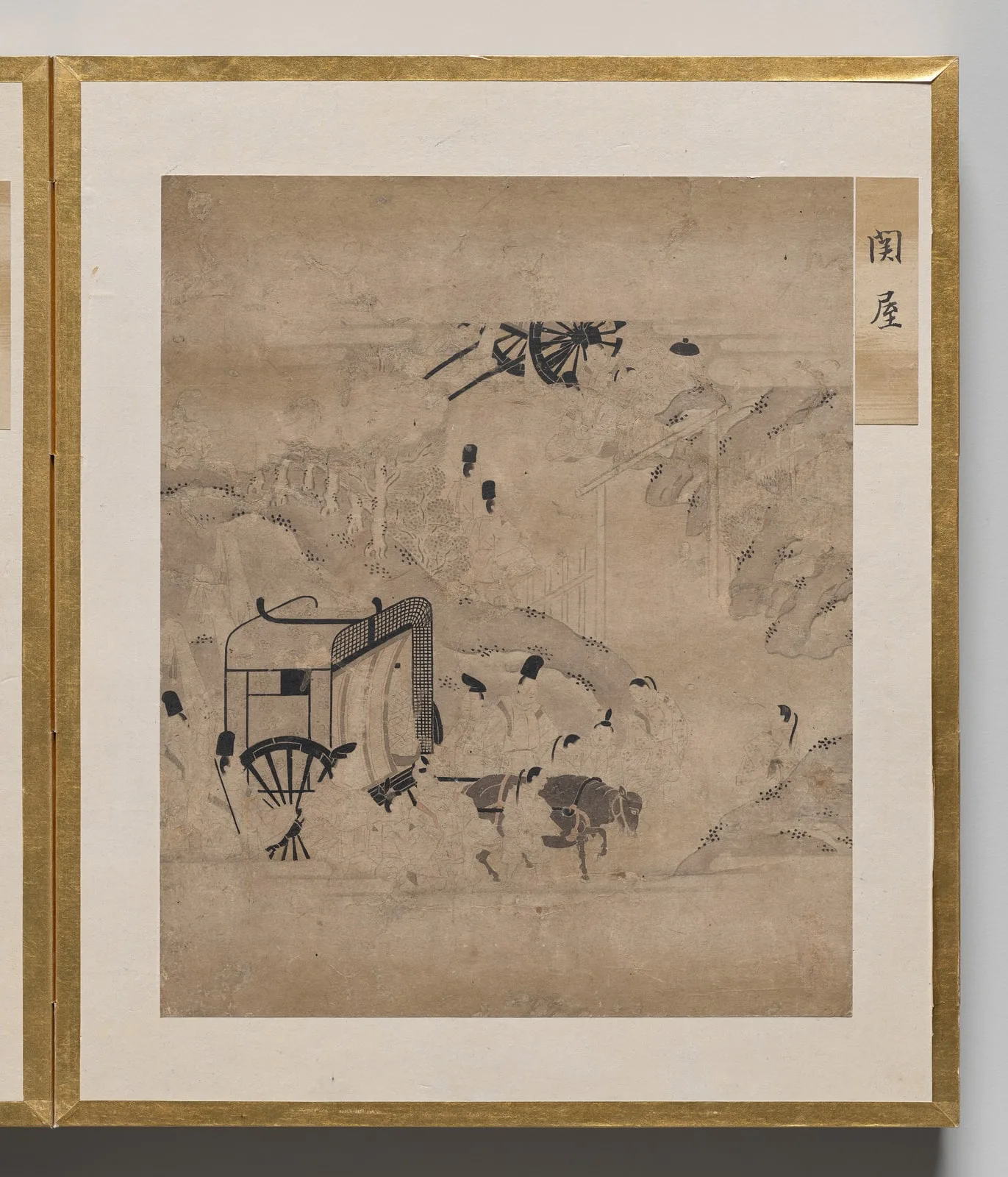 Gatehouse from Album of Illustrations for the Tale of Genji
