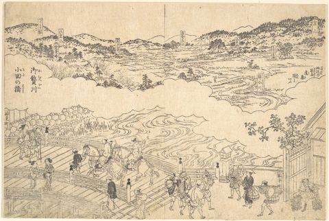 River of Omue and Bridge of Oda