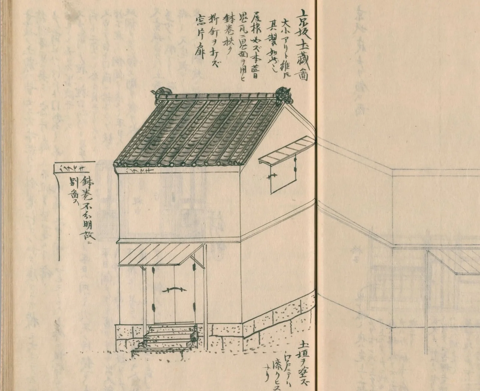 京坂の土蔵（守貞謾稿 巻3（家宅））