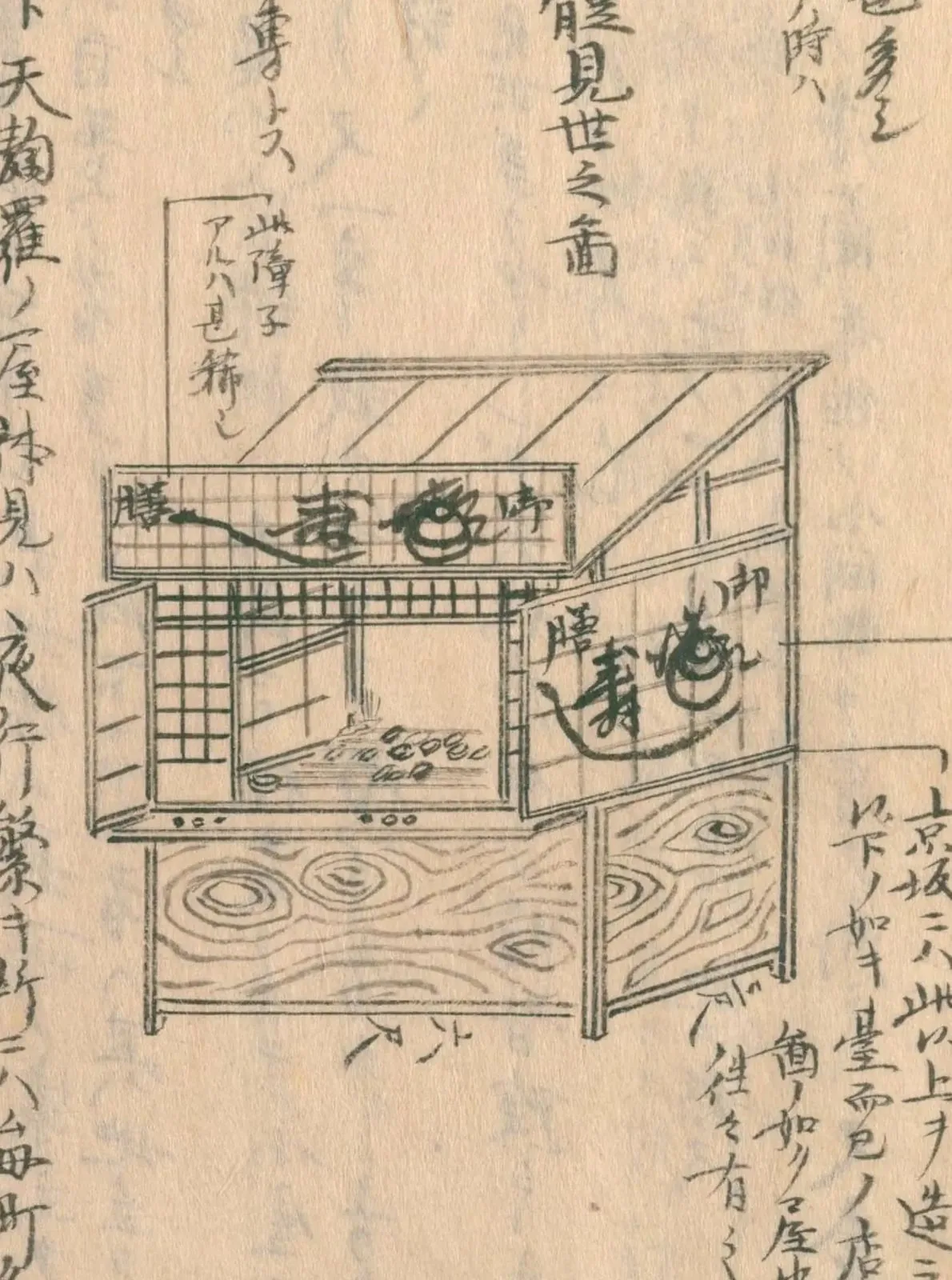 屋台見世（守貞謾稿 巻5（生業 上））