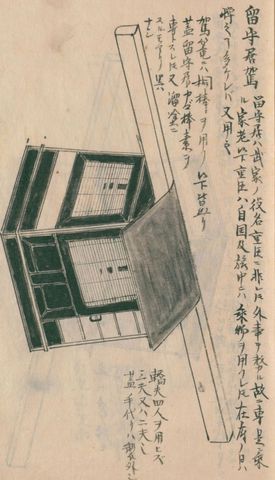 留守居駕籠（守貞謾稿 後集巻3〜4（駕籠・車））