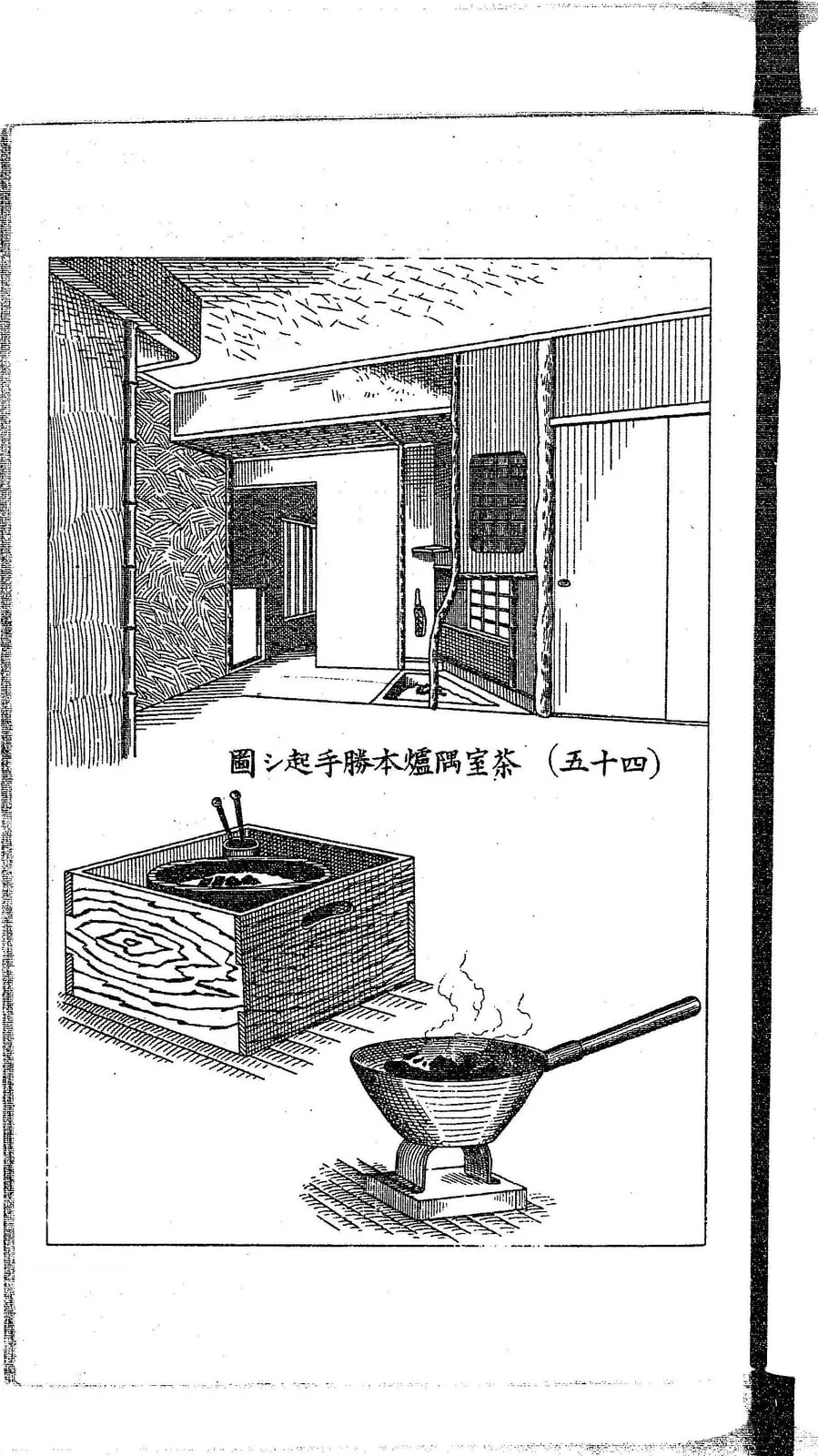 茶室の炉と風炉（日本家屋構造 続編 間取装飾集）