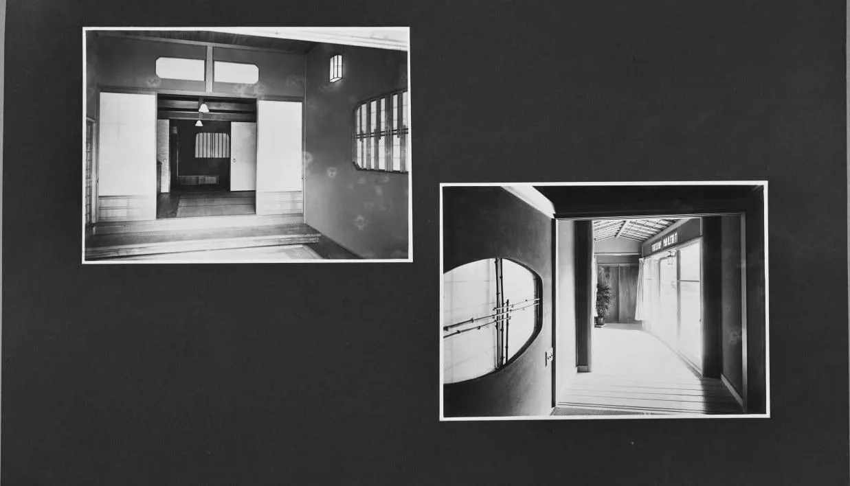 ［鈴木三郎助邸１階内玄関・茶の間脇廊下から橋掛］写真