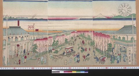 東京銀座新栽花王満開之図